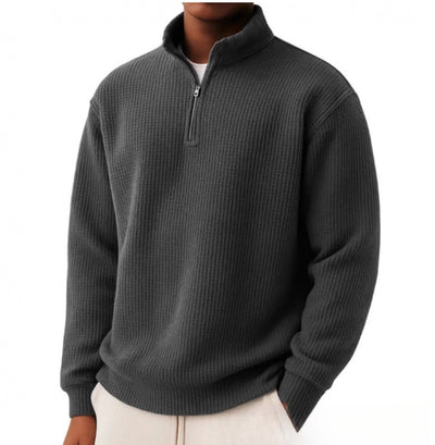 Suéter Hombre Oversized con Cierre y Manga Larga - Image 10
