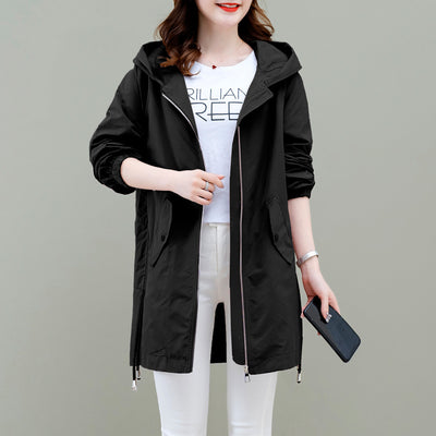 Chaqueta Cortaviento Casual Mujer Largo Medio - Image 16