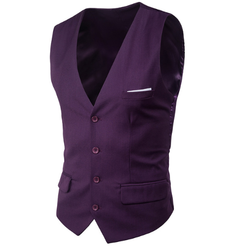 Chaleco Formal Slim Fit para Hombre - Talla Grande sin Mangas - Image 9