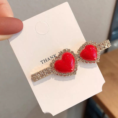 Pasador de Cabello Corazón Rojo - Accesorio Elegante para el Pelo - Image 10