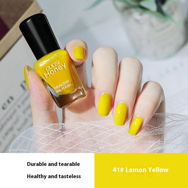 Esmalte de Uñas Amarillo Limón Despegable sin Horno - Image 3
