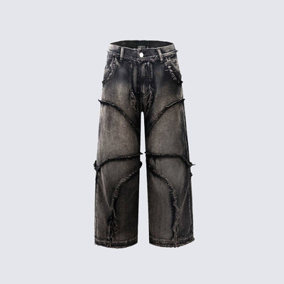 Jeans Vintage Estilo Urbano con Bordes Crudos - Image 5