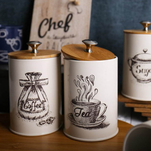 Set de 3 Frascos de Almacenamiento para Té, Café y Azúcar - Image 21