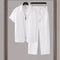 Camisa Ejecutiva a Rayas con Solapa y Pecho Estructurado para Hombre