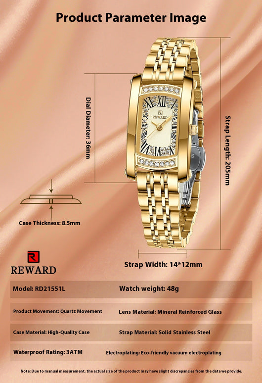 Reloj de Pulsera Cuarzo Mujer Resistente al Agua - Lujo Asequible - Image 13