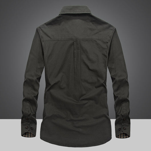 Camisa Manga Larga Algodón Hombre - Colección Primavera Otoño - Image 10