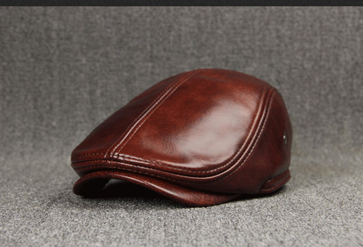 Boina de Cuero Genuino con Protección Solar - Estilo y Comodidad - Image 3