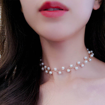 Collar de Perla en Clavícula - Cadena Delicada y Elegante
