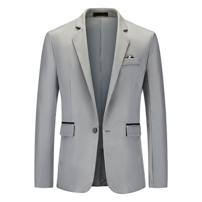 Saco de Negocio Hombre Corte Relajado Solapa Simple - Image 23