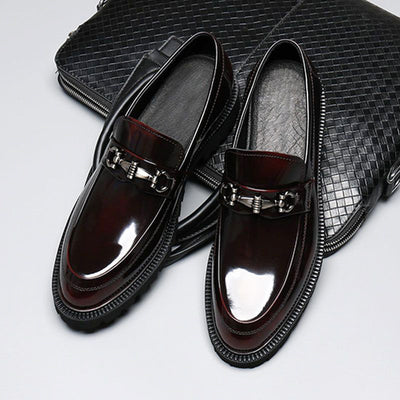 Zapatos Gommino con Hebilla Horse Street en Cuero Japonés Pulido para Hombre - Image 3