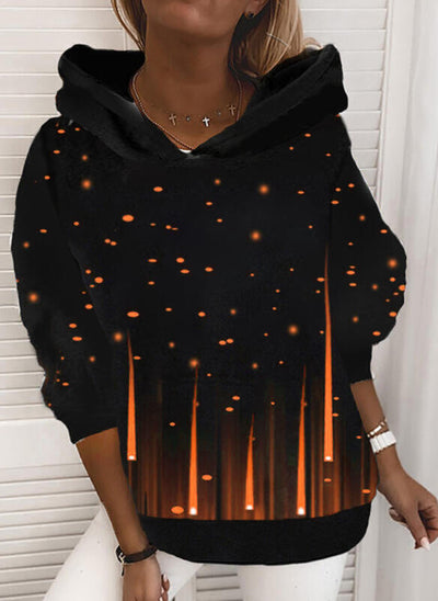 Sudadera con capucha estampado de lentejuelas para mujer - Image 10