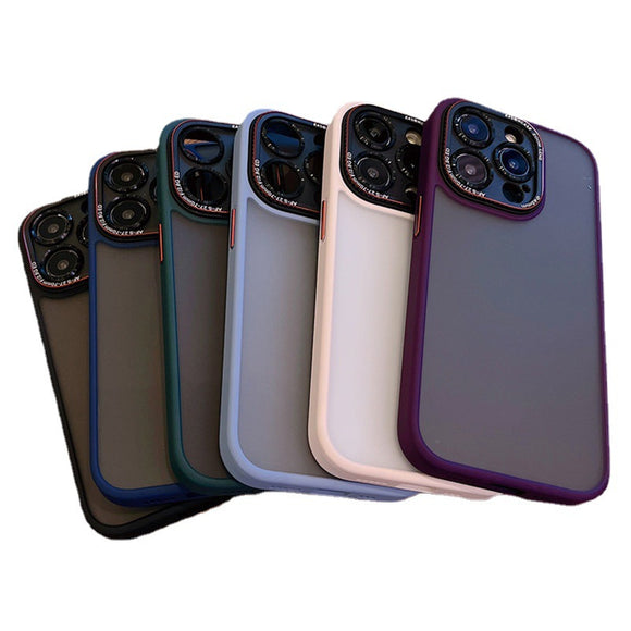 Funda Protectora con Aro Metálico y Acabado Mate Satinado