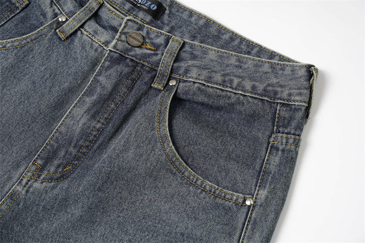Jeans Rectos con Costuras Deconstruidas y Borde Plisado - Image 14