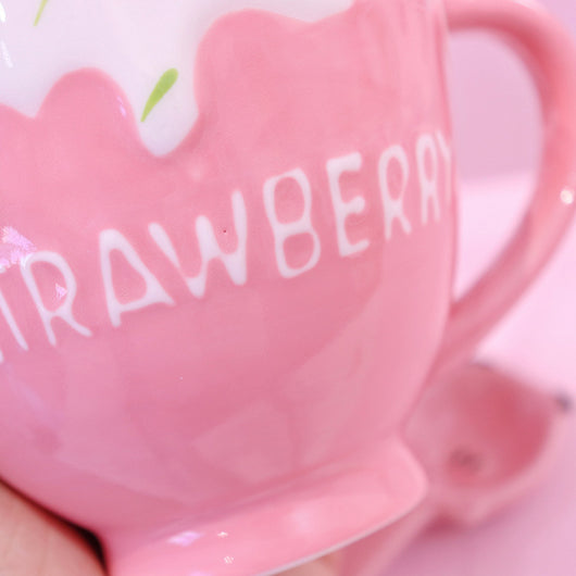 Vaso Térmico Fresa 3D con Diseño Relieve - Strawberry Milk Girl - Image 14