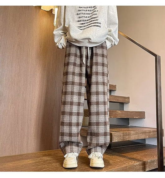 Pantalones Casuales Rectos Holgados con Caída Fluida - Image 8