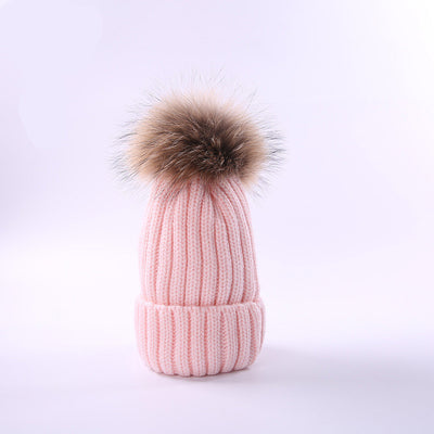 Gorro Infantil de Lana con Pompón para Otoño e Invierno - Image 19