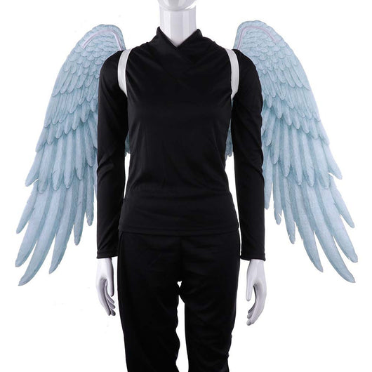 Alas de Ángel Oversized Unisex Negro y Blanco para Halloween - Image 2