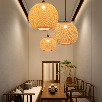 Lámpara Colgante Zen Salón Pastoral - Image 4