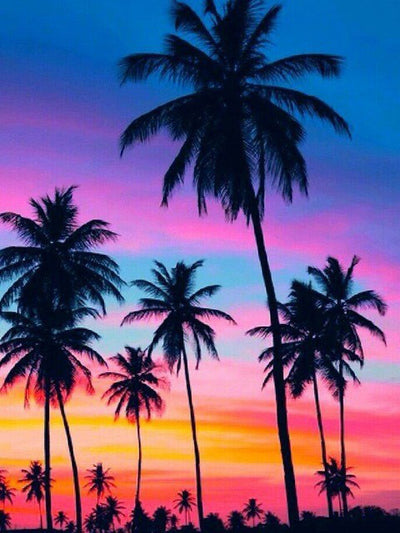 Cuadro de Diamantes Atardecer Paisaje - Kit DIY con Pegatinas Brillantes - Image 11