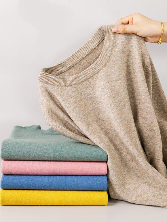 Suéter Holgado Oversized Cuello Redondo para Hombre