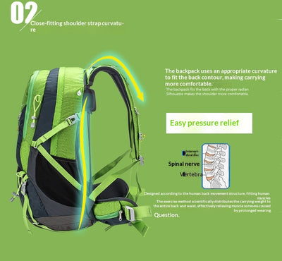 Mochila de Campamento Impermeable de Gran Capacidad - Image 16