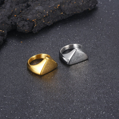 Anillo de Acero Inoxidable Triángulo para Hombre - Image 8