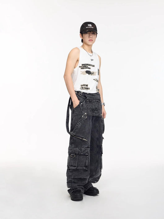 Pantalones Vaqueros Estilo Vintage Americano con Costuras de Diseño - Image 9