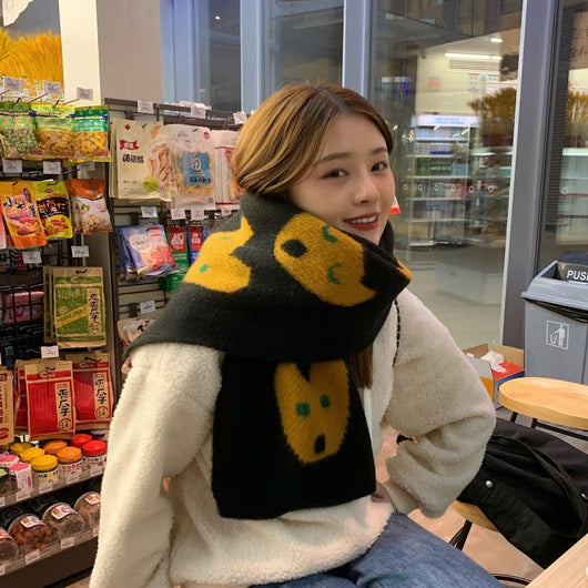 Bufanda Oso Kawaii Japonés para Mujer - Suave, Cálida y Versátil - Image 5