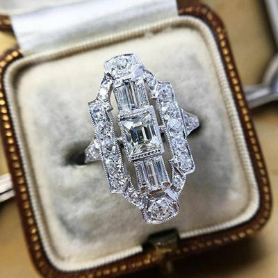 Anillo Hueco de Circón Clásico Elegante - Image 6