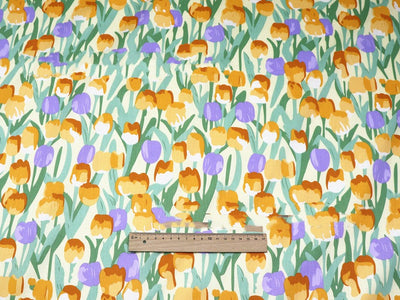 Tela de Algodón con Estampado Floral - Sarga de Algodón Premium - Image 11