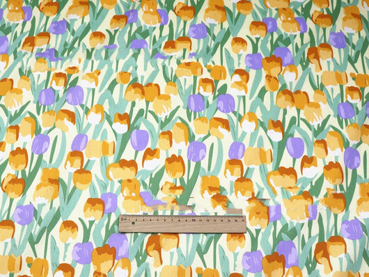 Tela de Algodón con Estampado Floral - Sarga de Algodón Premium - Image 11
