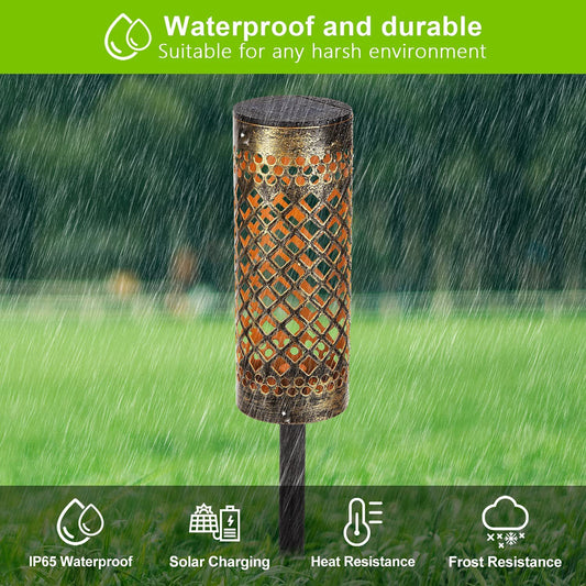 Lámparas Solares Decorativas para Jardín y Patio - Diseño Metálico Resistente al Agua - Image 2