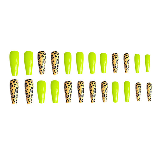 Esmalte de Uñas Estampado Leopardo Amarillo Fluorescente - Image 5