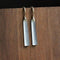Aretes de Plata S925 Diseño Hielo Blanco Minimalista