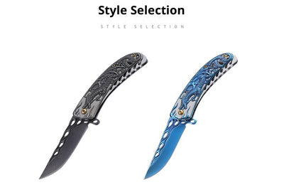 Cuchillo Táctico Plegable de Acero Inoxidable para Camping y Defensa Personal - Image 9