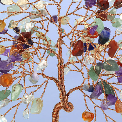 Árbol de Cristal Blanco Miniatura con Base de Grava - Adorno Decorativo - Image 12
