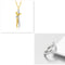 Love Hug Necklace Unisex Men Women Couple Jewelry Simple Temperament Clavicle Chain Valentines Day Lover Gift Dorado set1