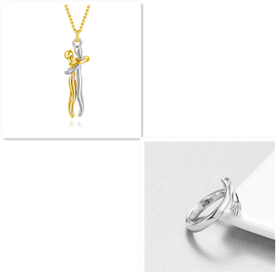 Collar Abrazo de Amor - Joyería Unisex para Parejas - Image 22