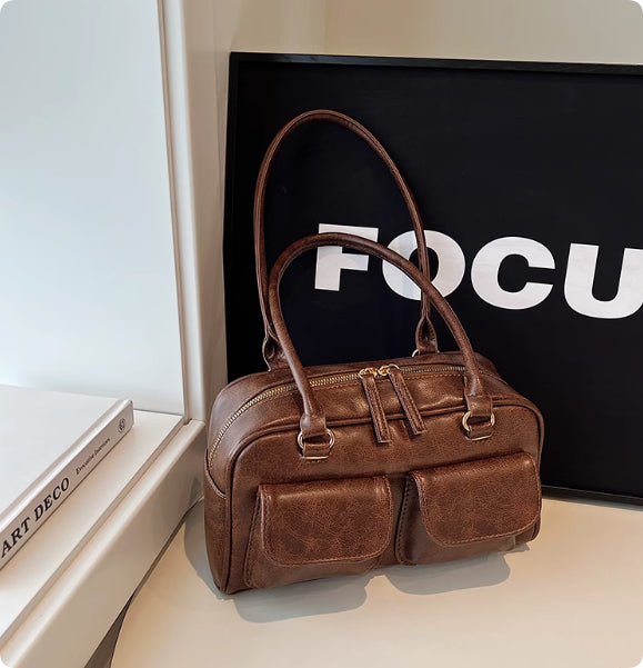 Bolsa de Cuero Encerado para Boliche - Estilo Coreano Minimalista - Image 4
