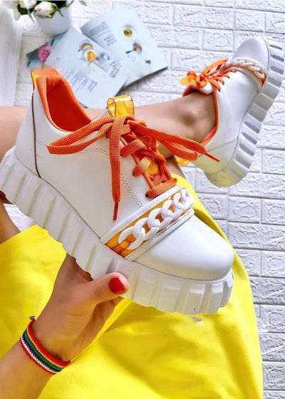 Zapatillas Deportivas Casuales con Plataforma y Cordones para Mujer - Image 9