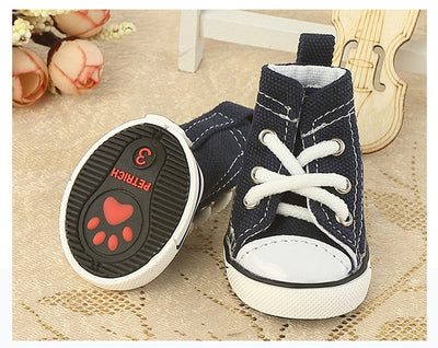Zapatos para Mascotas de Lona Denim Transpirables y Cómodos - Image 16