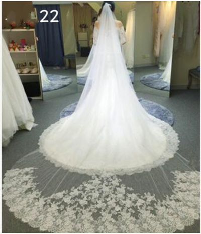 Vestido de Novia Lujo con Cola Larga y Velo de Hada Mágica - Image 25