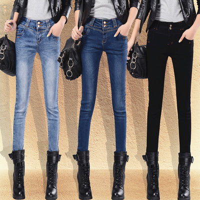 Jeans Colombianos Cintura Alta Ajustados Elásticos Primavera Otoño - Image 8