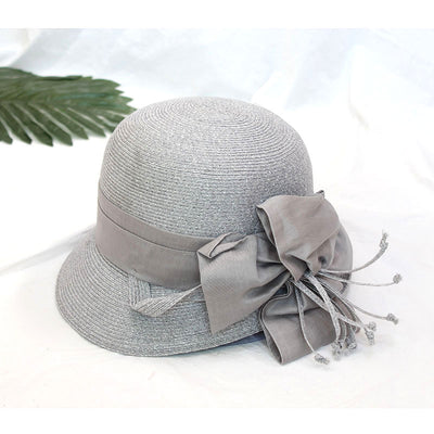 Sombrero de Paja con Ala Ondulada y Flores - Image 6