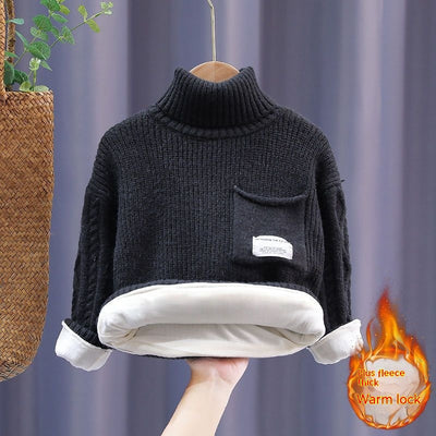 Suéter Infantil Acolchado con Forro Polar para Otoño e Invierno - Image 7