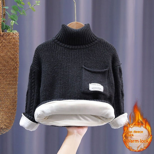 Suéter Infantil Acolchado con Forro Polar para Otoño e Invierno - Image 7