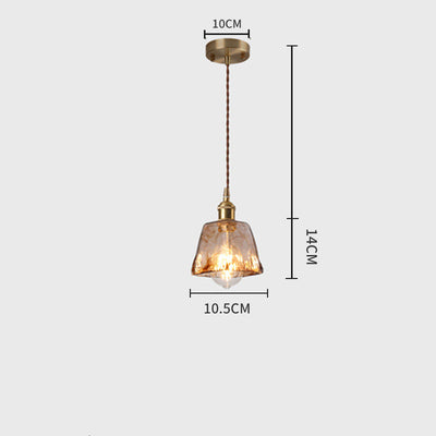 Lámpara Colgante Industrial de Vidrio - Diseño Artístico Moderno - Image 11