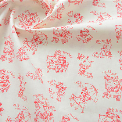 Tela de Algodón Estampada con Diseños Florales y Caricaturas - Image 10