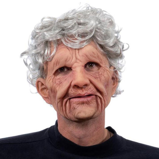Máscara de Anciano con Cabello Blanco y Barba para Halloween - Image 17