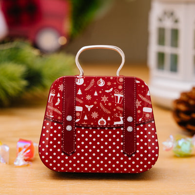 Caja de Dulces Navideña en Hojalata Estilo Bolso - Image 11